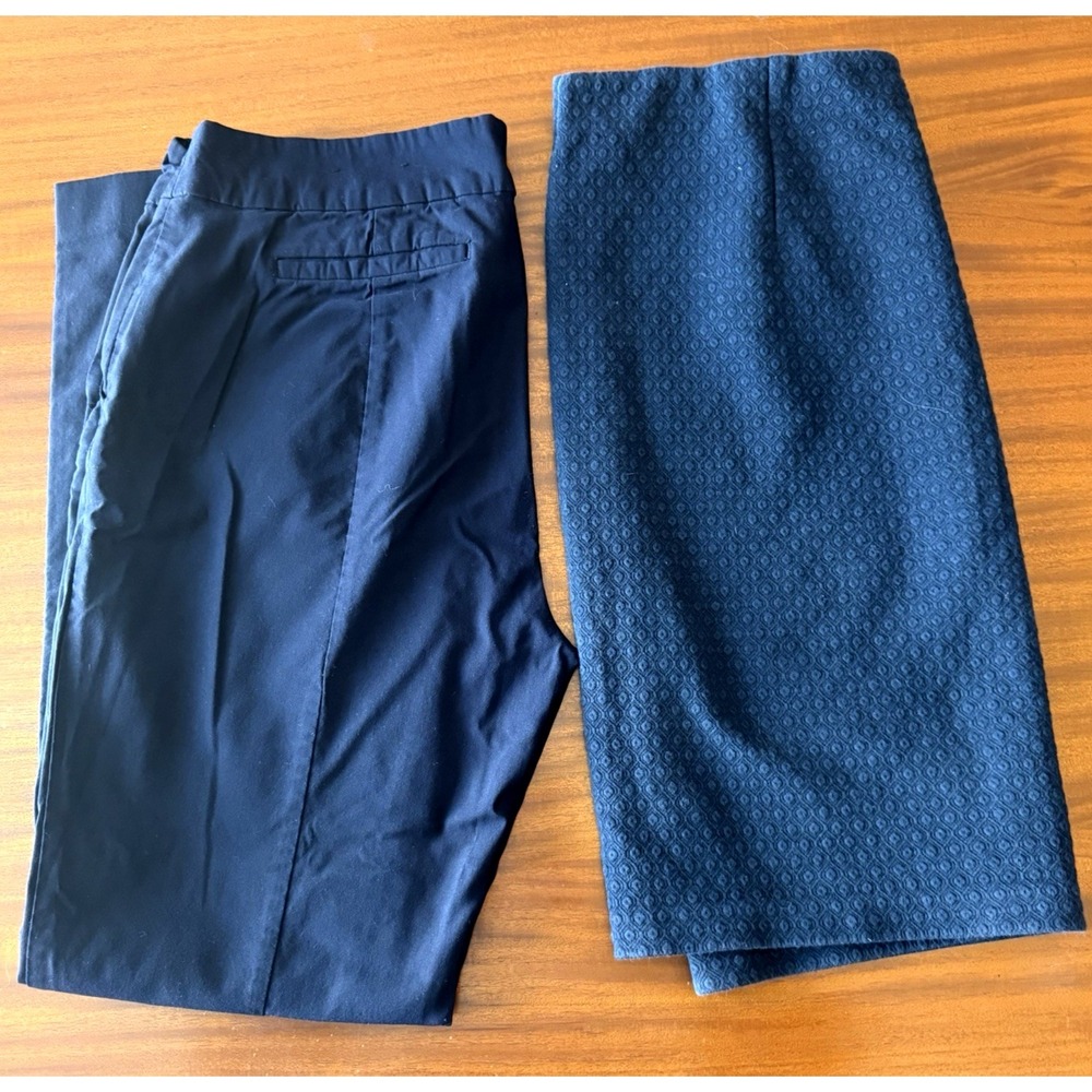 Workwear Bundle Worthington Women Pants 14L, LOFT Pencil Skirt L Navy Career